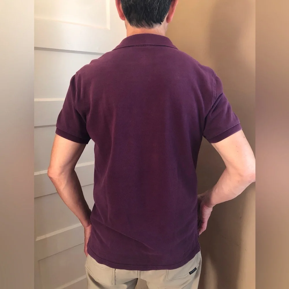 J. Crew Eggplant Maroon Purple J. Crew Classic Polo Shirt fall color